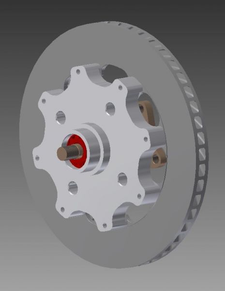 custom hub/bell
AE86 hub with integrated disc bell to suit 280mm AP disc and caliper
