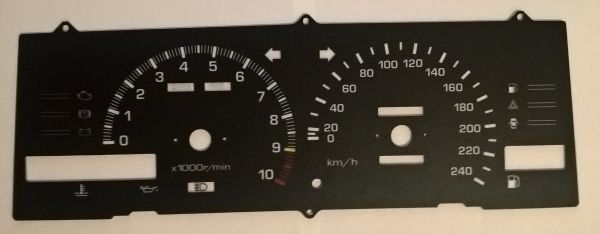 AE86 custom 10krpm fascia with ECON/PWR light option
Custom 10krpm fascia with ECON/PWR light option for OEM cluster.
